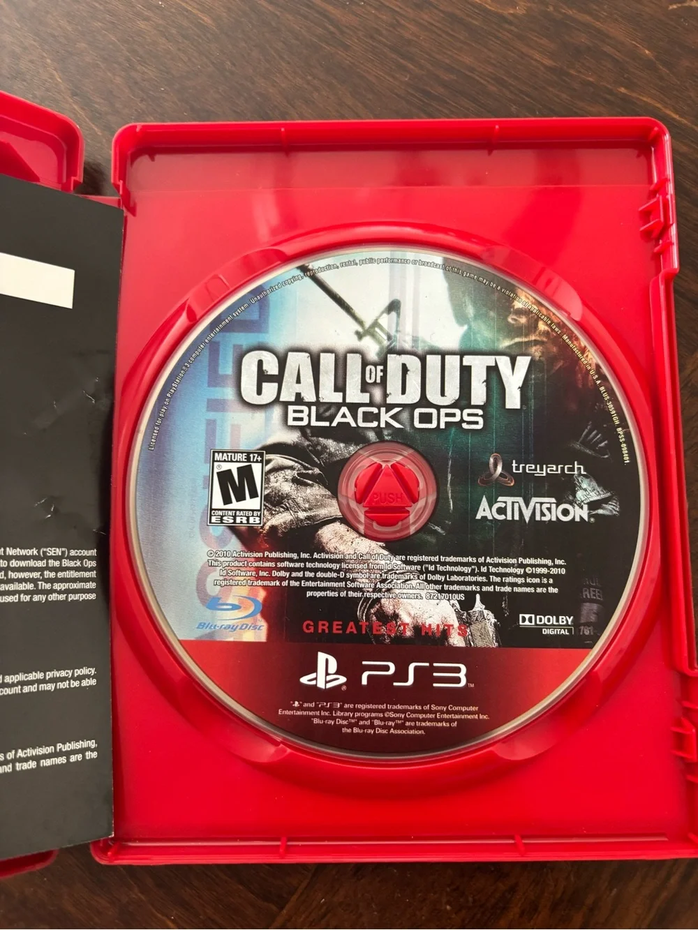 Sony PS3 Call of Duty: Black Ops - Red Case